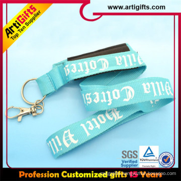 Promotional Polyester guitar feather couple cell phone straps